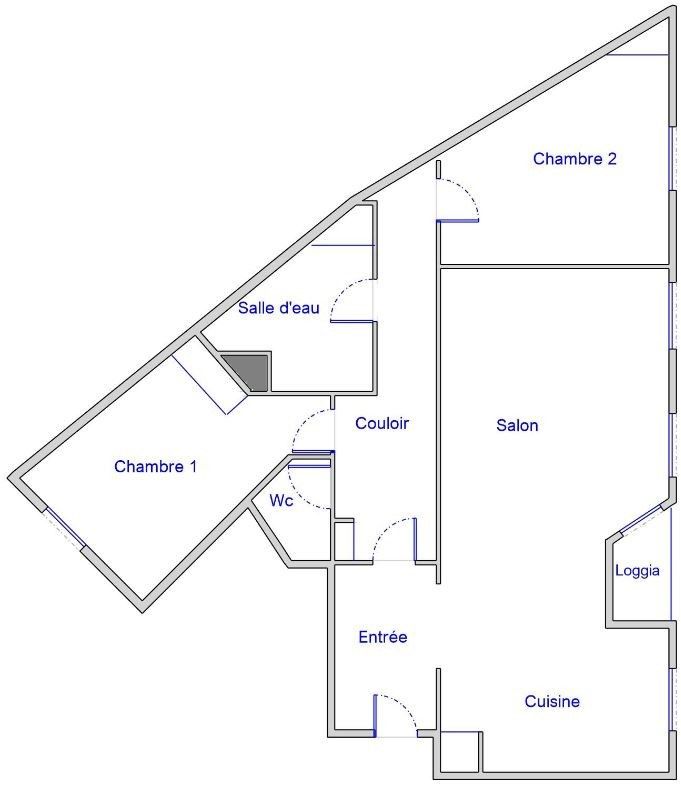 Vente Appartement 4&nbsp;Pièces 77.04&nbsp;m² Paris 19