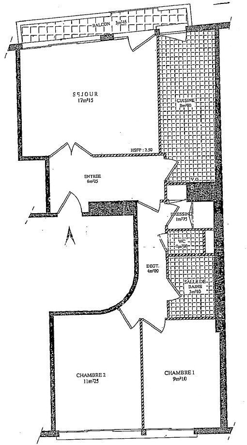 Vente Appartement 3&nbsp;Pièces 62.16&nbsp;m² Paris 18