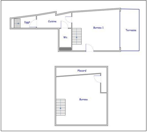 Location Bureaux 53.75&nbsp;m² Paris 16