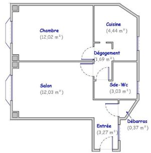 appartement 2 pièces en vente sur PARIS (75020)