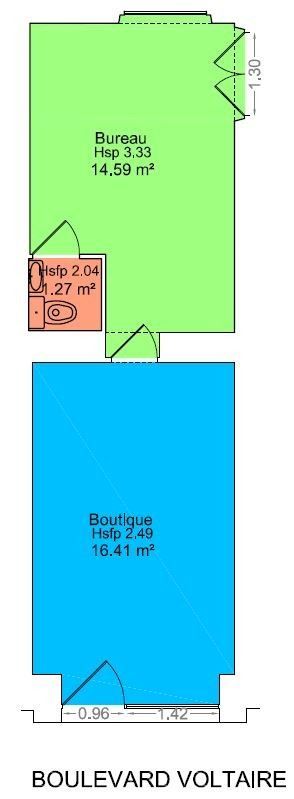 commerce en location sur PARIS (75011)